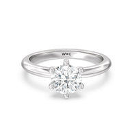 1 1/2 cttw Round Cut Classic Six Prong Solitaire Diamond Engagement Ring