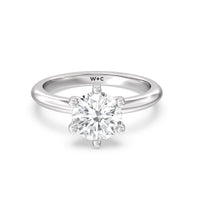 2 cttw Round Cut Classic Six Prong Solitaire Diamond Engagement Ring