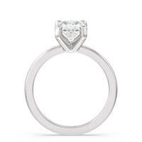 2 cttw Oval Cut Petite Solitaire Diamond Engagement Ring