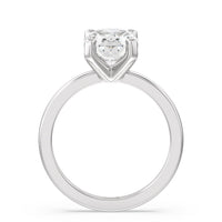 2 1/2 cttw Oval Cut Petite Solitaire Diamond Engagement Ring