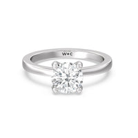 1 1/2 cttw Round Cut Petite Solitaire Diamond Engagement Ring
