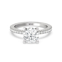 2 3/8 cttw Round Cut Classic Hidden Halo Engagement Ring