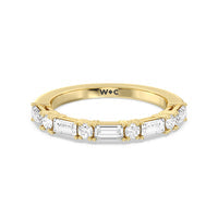 Geometric Sequence Diamond Anniversary Band Size 5.75