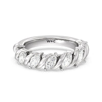 Marquise Swirl Anniversary Ring
