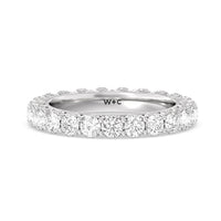 Heart Set Round Diamond Eternity Ring