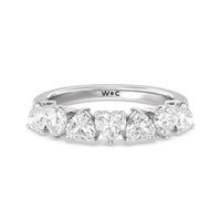 Seven Stone Heart Diamond Anniversary Ring (F/G SI+)