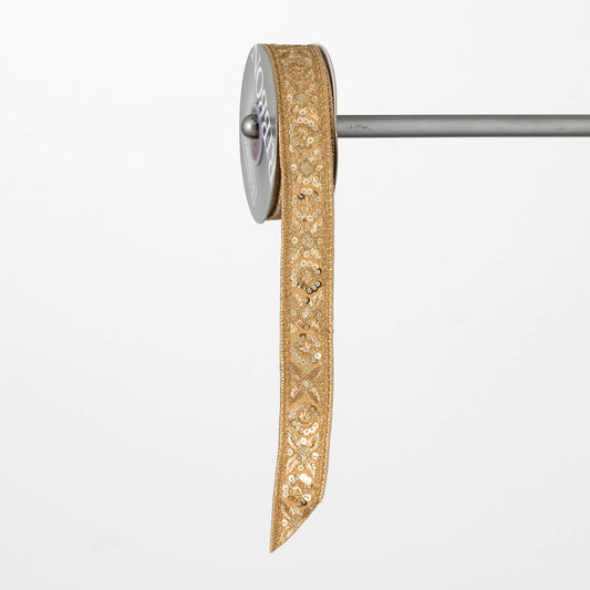 Gold On Gold Brocade Ribbon
