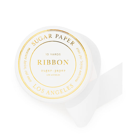 1.5 Inch White Grosgrain Ribbon Wedding Gifting