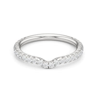 The W Pavé Diamond Wedding Band