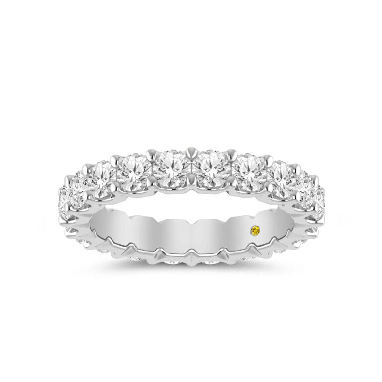 Fable Full Coverage White Gold Lab Grown Eternity Diamond Ring