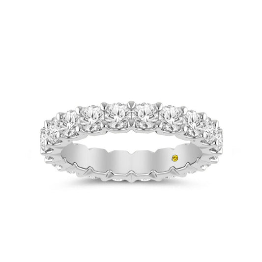 Fable Full Coverage White Gold Lab Grown Eternity Diamond Ring