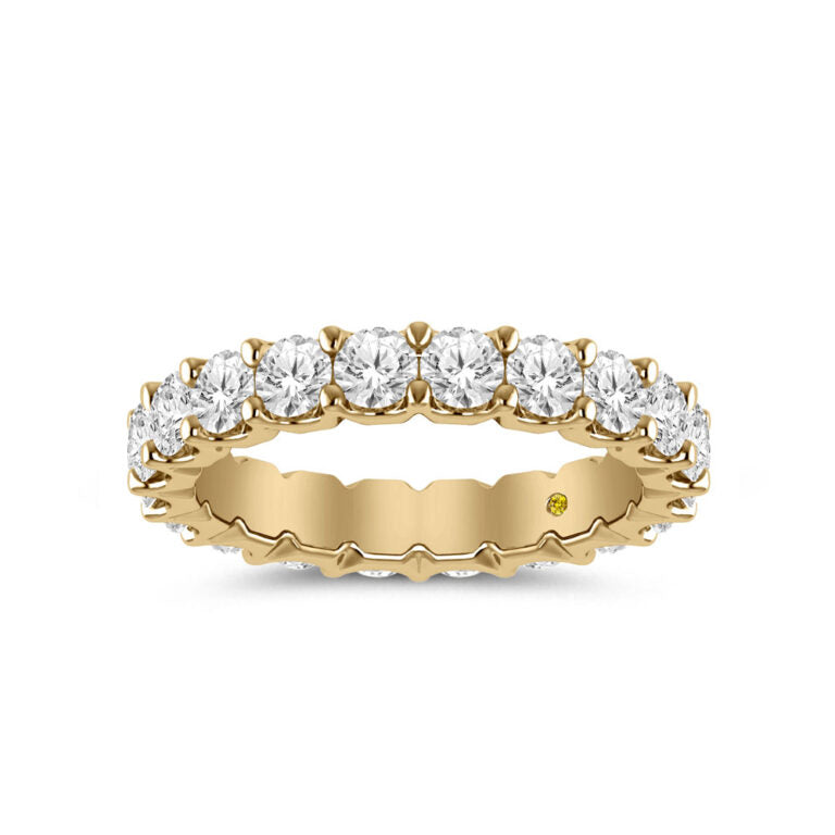 Fable Full Coverage Yellow Gold Lab Grown Eternity Diamond Ring