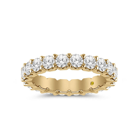 Fable Full Coverage Yellow Gold Lab Grown Eternity Diamond Ring