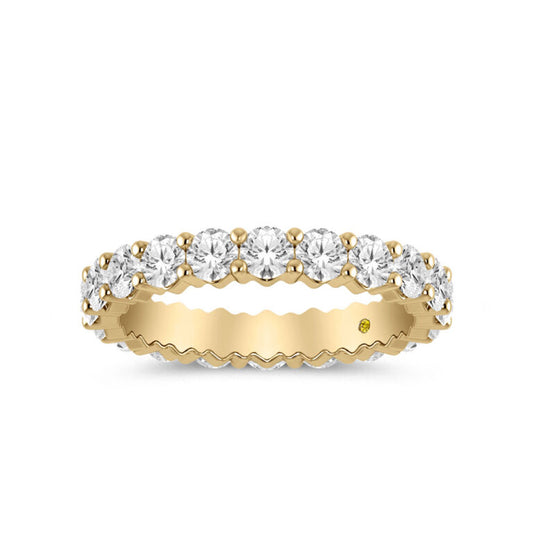 Haloa Full Coverage Yellow Gold Lab Grown Eternity Diamond Ring