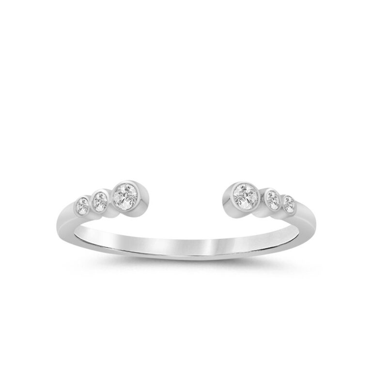 Idalia Bezel Set Lab Grown Open Diamond Ring