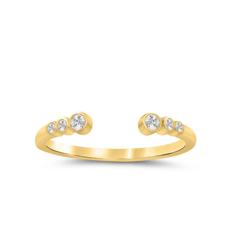 Idalia Bezel Set Lab Grown Open Diamond Ring