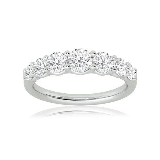 Ionia White Gold Graduating U-Prong Lab Grown Diamond Ring