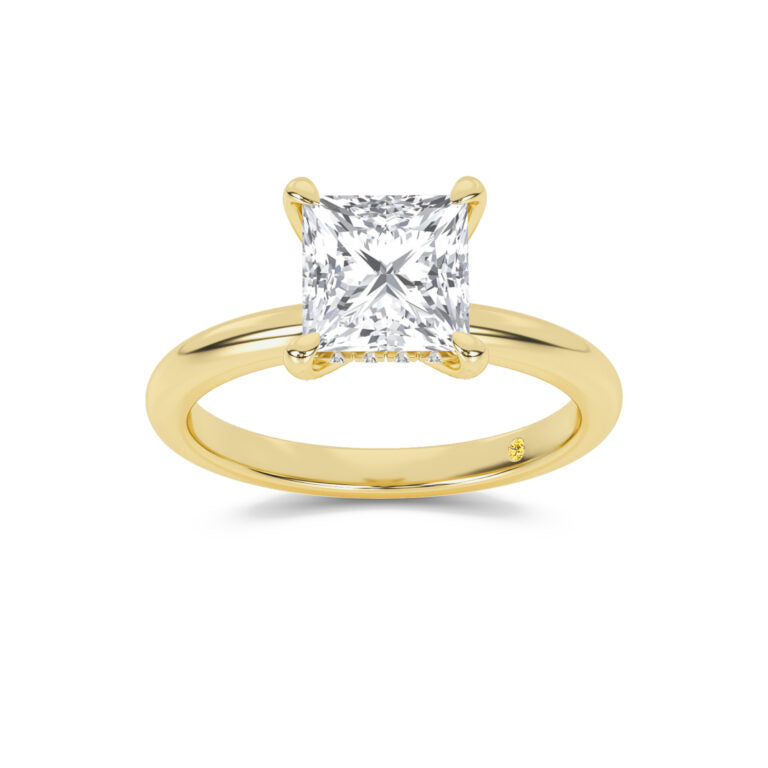 Dream Weaver Hidden Halo Princess Cut Lab Grown Diamond Engagement Ring