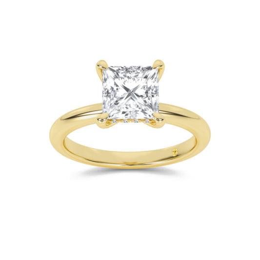 Dream Weaver Hidden Halo Princess Cut Lab Grown Diamond Engagement Ring