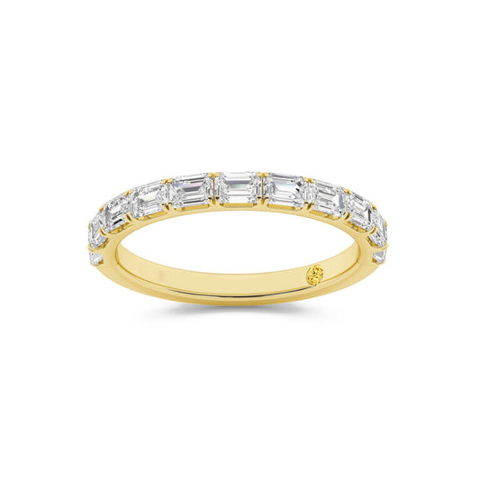Juliet 10K Yellow Gold Lab Grown Baguette Diamond Band