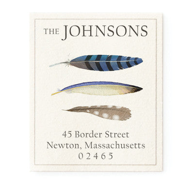 Feathers Return Address Labels