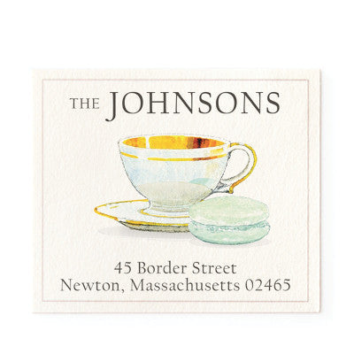 High Tea In Paris Return Address Labels