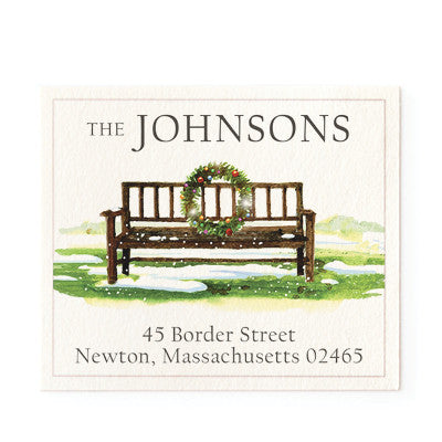 First Snow Return Address Labels