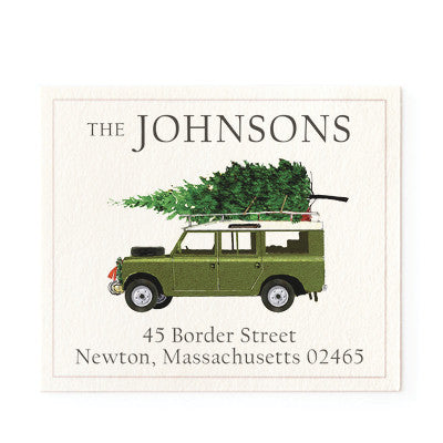 For Christmas Return Address Labels