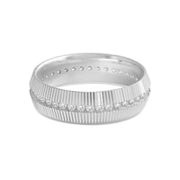 Fluted Frame Men's Ring