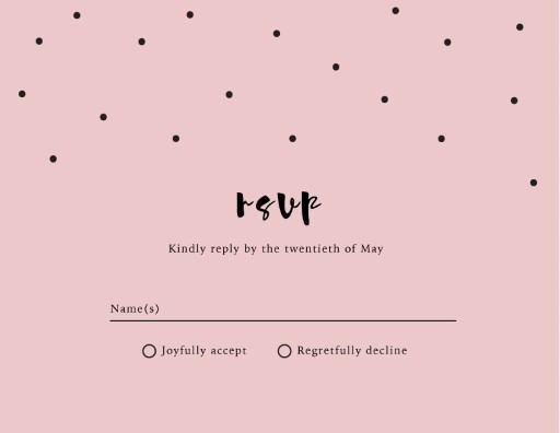 Dots RSVP Cards by Lina L.