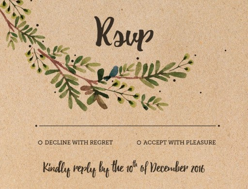 Rustic Garden RSVP Cards by Nadine W.