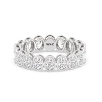 Oval Bezel Eternity Ring