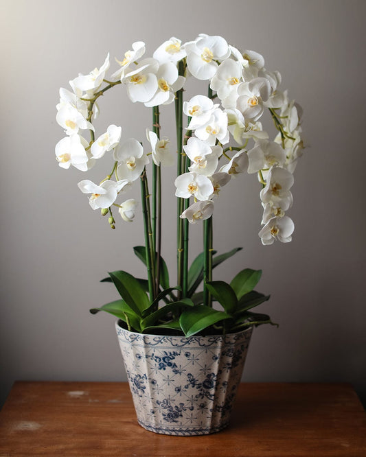 Real Touch Orchid Plant in Vase 29"