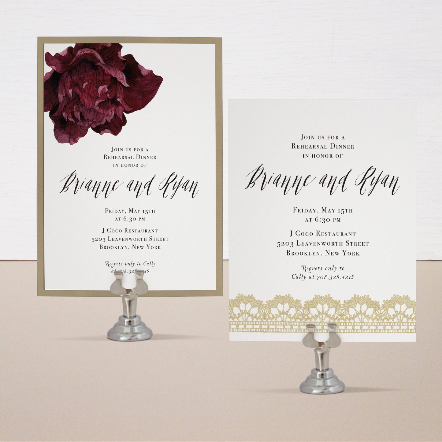 Modern Boho Rehearsal Invitations