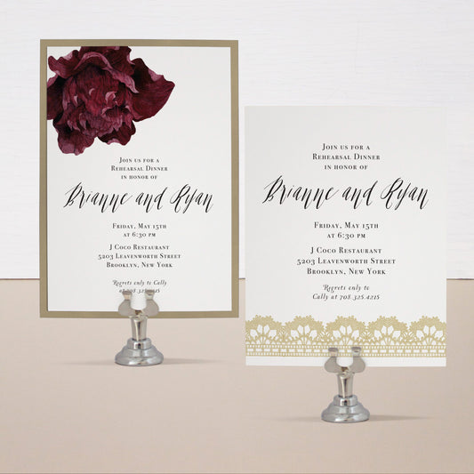 Modern Boho Rehearsal Invitations