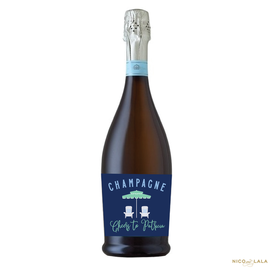 30A Bachelorette Champagne Labels