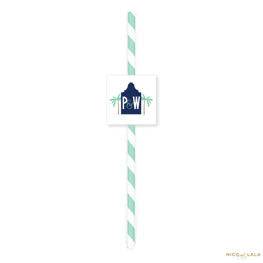 30A Bachelorette Straw Tags