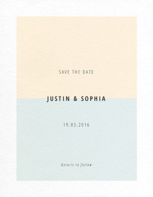 Neapolitan Icecream Save The Date Cards by Inggrid H.
