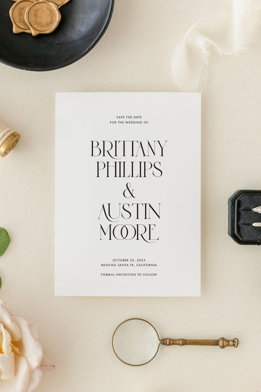 Save The Date Design | The Brittany