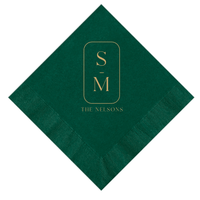 Custom Initials Wedding Napkins