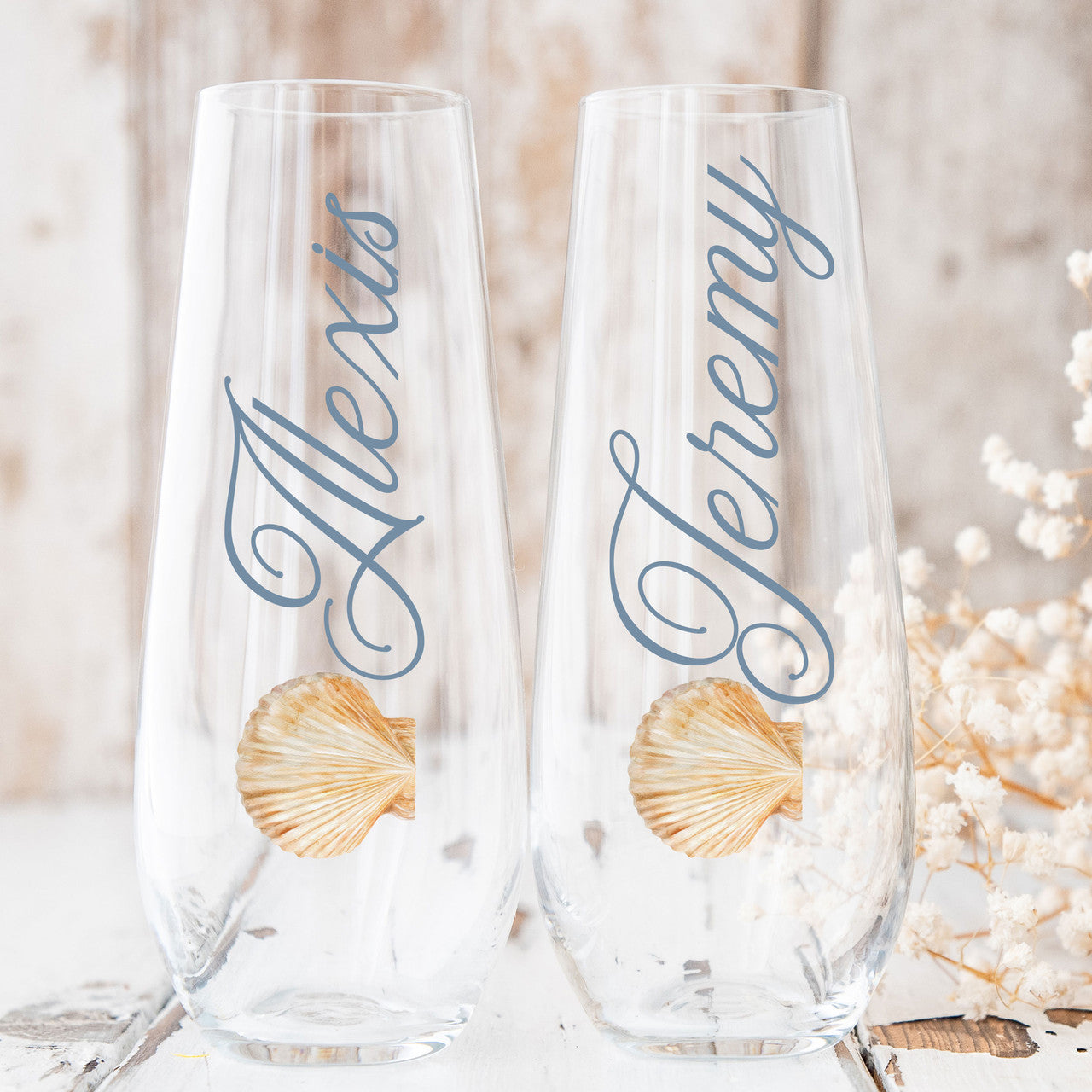 Seashell Champagne Flute