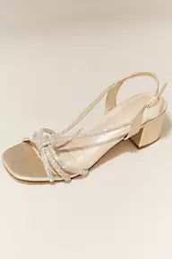 Crystal Rope Block Heel Sandals