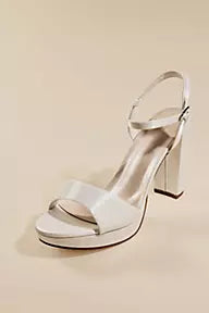 Subtle Shimmer Platform Heel Sandals