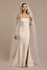 Cathedral Veil with Beaded Edge