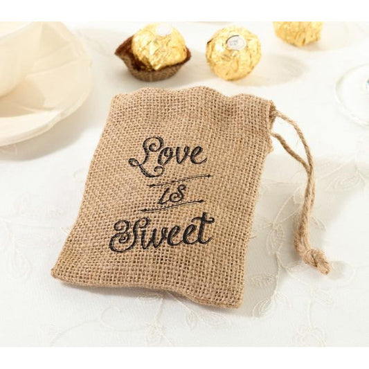 Burlap Favor Bags (Set of 4)