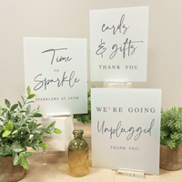 Boho Style Wedding 8x10 Sign Bundle