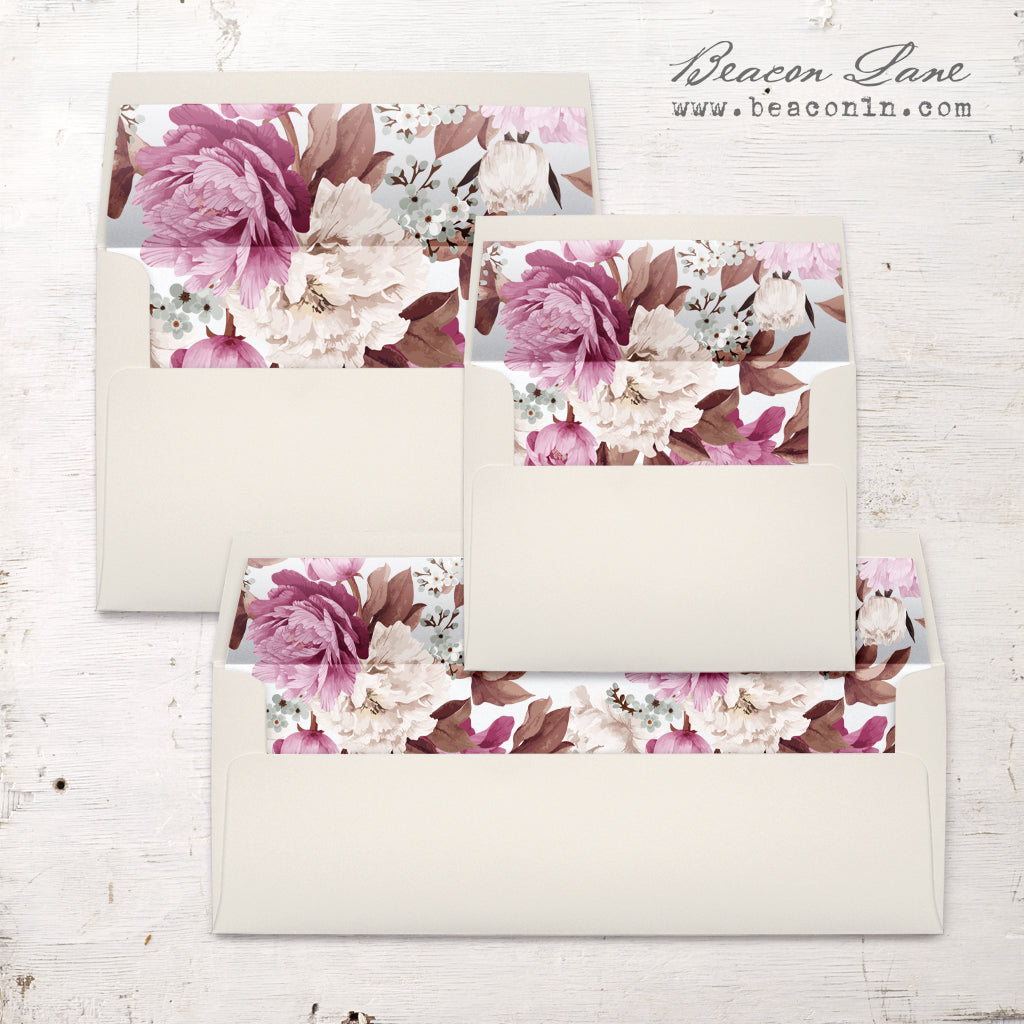 Simple Calligraphy Envelope Liners