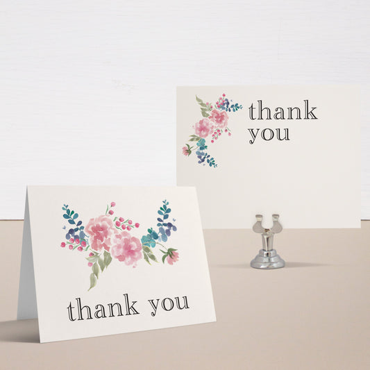 Spring Floral Bridal Shower Thank You Cards