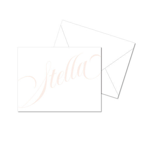 Large Script Stationery