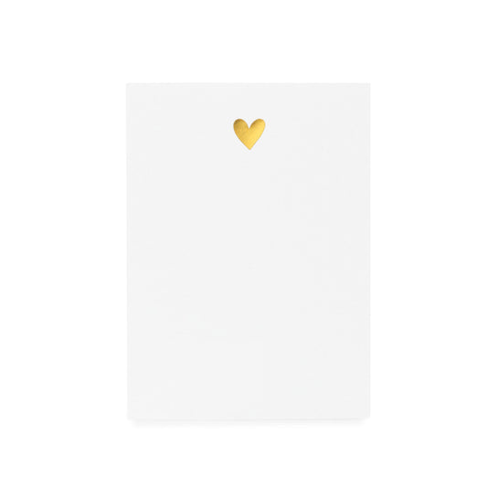 Gold Heart Mini Notepad Wedding Gifting